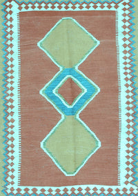 Oriental Light Blue Traditional Rug, con3081lblu