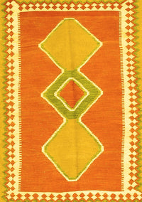 Oriental Yellow Traditional Rug, con3081yw