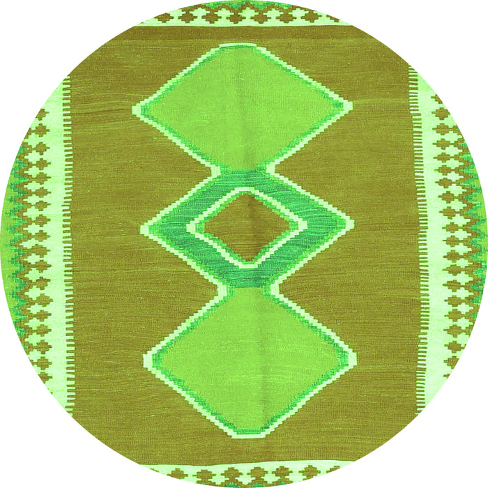 Machine Washable Oriental Green Traditional Area Rugs, wshcon3081grn