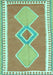 Machine Washable Oriental Turquoise Traditional Area Rugs, wshcon3081turq