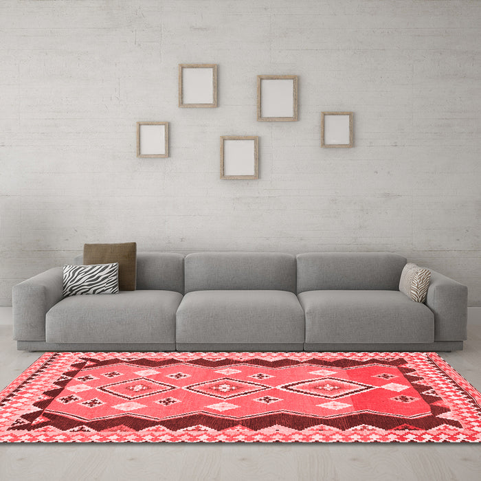 Traditional Red Washable Rugs