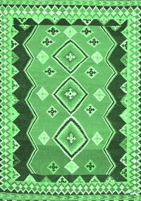 Oriental Emerald Green Traditional Rug, con3082emgrn