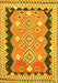 Machine Washable Oriental Yellow Traditional Rug, wshcon3082yw