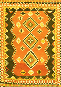 Oriental Yellow Traditional Rug, con3082yw