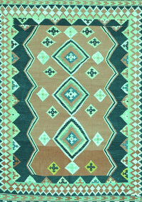 Oriental Turquoise Traditional Rug, con3082turq