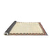 Thickness of Contemporary Camel Brown Solid Rug, con3083