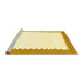 Sideview of Machine Washable Solid Yellow Modern Rug, wshcon3083yw