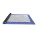 Sideview of Solid Blue Modern Rug, con3083blu