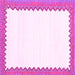 Square Solid Pink Modern Rug, con3083pnk