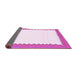 Sideview of Solid Pink Modern Rug, con3083pnk