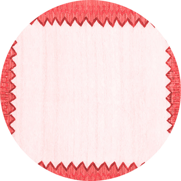Machine Washable Solid Red Modern Rug, wshcon3083red