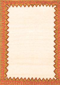 Solid Orange Modern Rug, con3083org