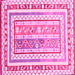 Square Oriental Pink Traditional Rug, con3084pnk