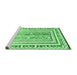 Sideview of Machine Washable Oriental Emerald Green Traditional Area Rugs, wshcon3084emgrn