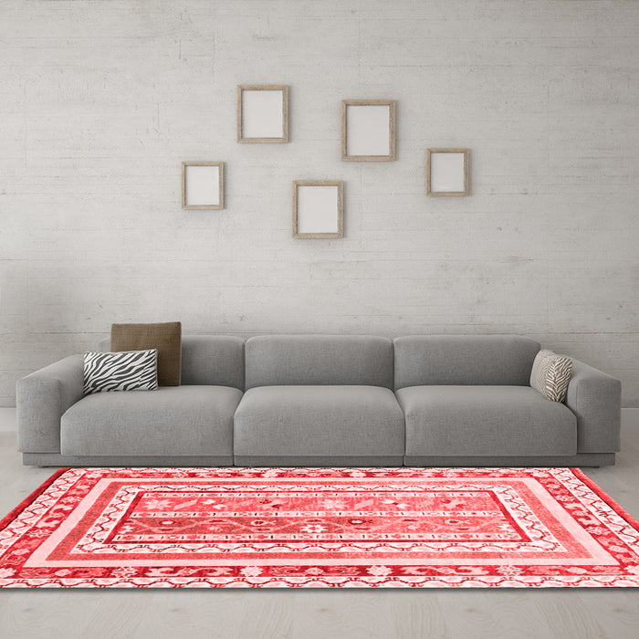 Traditional Red Washable Rugs