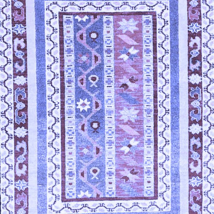 Machine Washable Oriental Blue Traditional Rug, wshcon3084blu