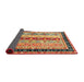 Thickness of Contemporary Fire Brick Red Modern Rug, con3085