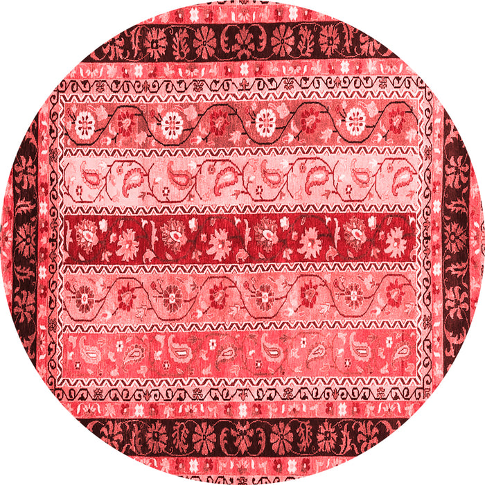 Machine Washable Abstract Red Contemporary Rug, wshcon3085red