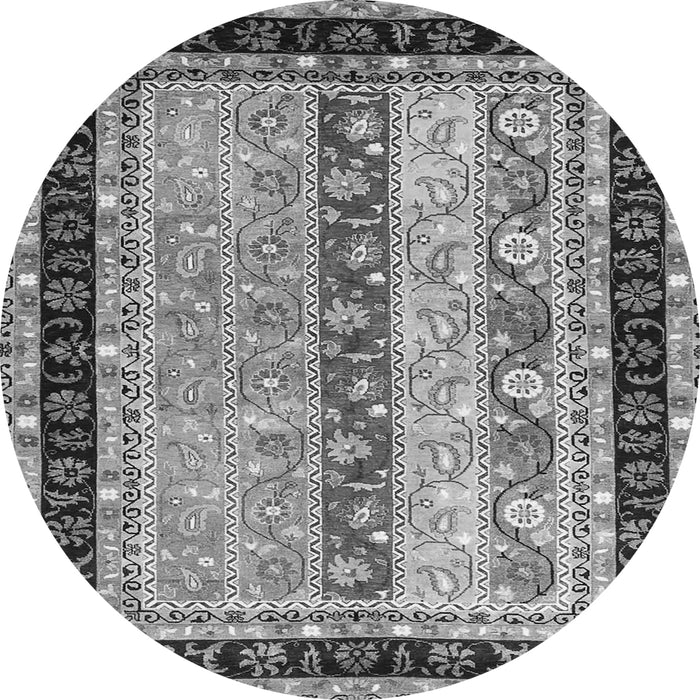 Square Abstract Gray Contemporary Rug, con3085gry