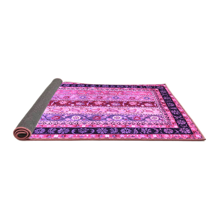 Sideview of Abstract Purple Contemporary Rug, con3085pur