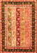 Serging Thickness of Machine Washable Abstract Orange Contemporary Area Rugs, wshcon3085org