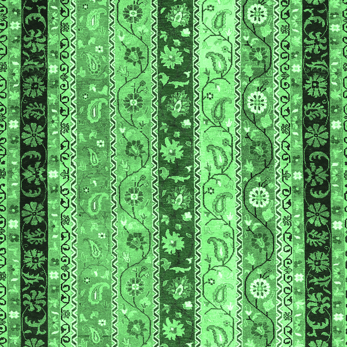 Machine Washable Abstract Emerald Green Contemporary Area Rugs, wshcon3085emgrn