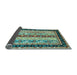 Sideview of Abstract Light Blue Contemporary Rug, con3085lblu