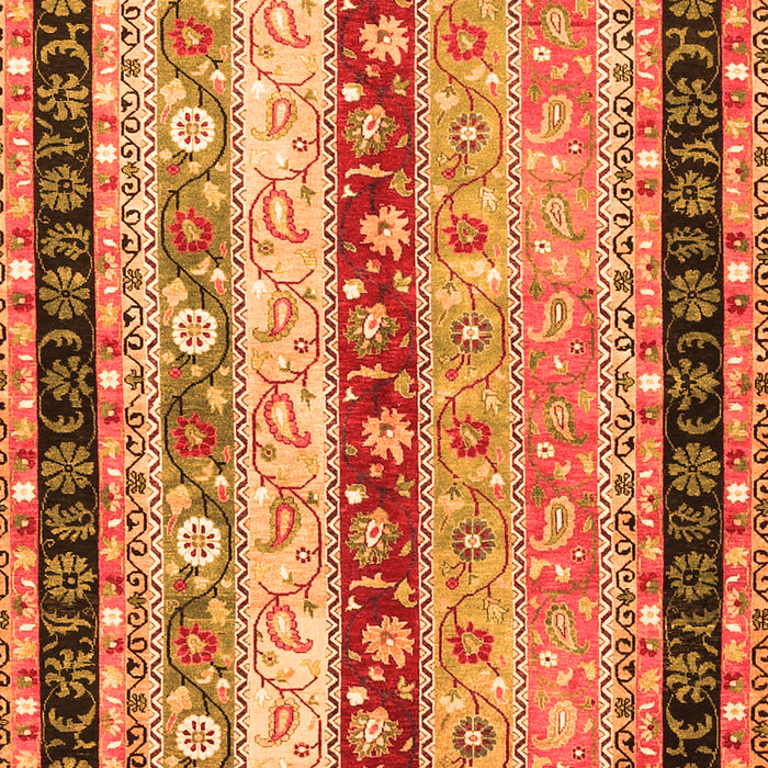 Abstract Orange Contemporary Rug, con3085org