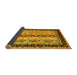 Sideview of Abstract Yellow Contemporary Rug, con3085yw