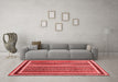 Contemporary Red Washable Rugs