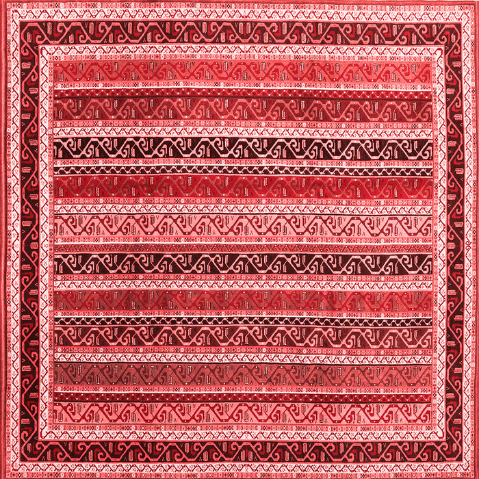 Machine Washable Abstract Red Contemporary Rug, wshcon3086red