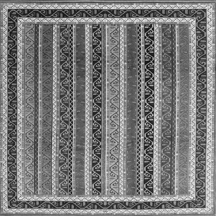 Serging Thickness of Abstract Gray Contemporary Rug, con3086gry