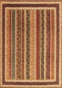 Abstract Brown Contemporary Rug, con3086brn