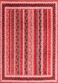 Abstract Red Contemporary Rug, con3086red