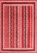 Abstract Red Contemporary Area Rugs