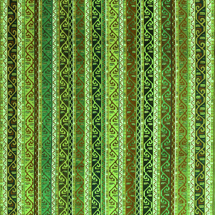 Abstract Green Contemporary Rug, con3086grn