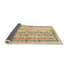 Thickness of Contemporary Brown Gold Modern Rug, con3087