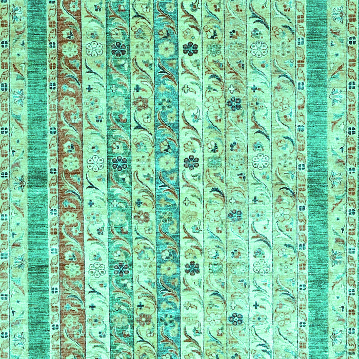 Machine Washable Abstract Turquoise Contemporary Area Rugs, wshcon3087turq