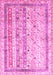 Abstract Pink Contemporary Rug, con3087pnk