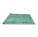 Sideview of Machine Washable Abstract Light Blue Contemporary Rug, wshcon3087lblu