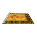 Sideview of Machine Washable CON3088X Yellow CON3088X Rug, wshcon3088yw