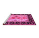 Sideview of Machine Washable CON3088X Pink CON3088X Rug, wshcon3088pnk