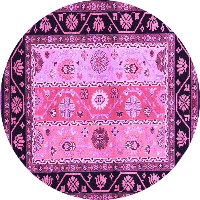 Round Machine Washable CON3088X Purple CON3088X Area Rugs, wshcon3088pur