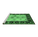 Sideview of Machine Washable CON3088X Emerald Green CON3088X Area Rugs, wshcon3088emgrn