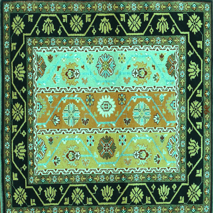 Square Machine Washable CON3088X Turquoise CON3088X Area Rugs, wshcon3088turq