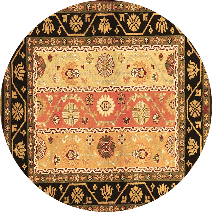 Round Machine Washable CON3088X Brown CON3088X Rug, wshcon3088brn