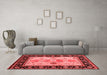 CON3088X Red Washable Rugs