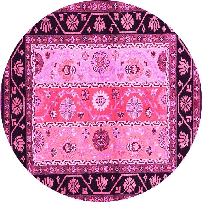 Round Machine Washable CON3088X Pink CON3088X Rug, wshcon3088pnk