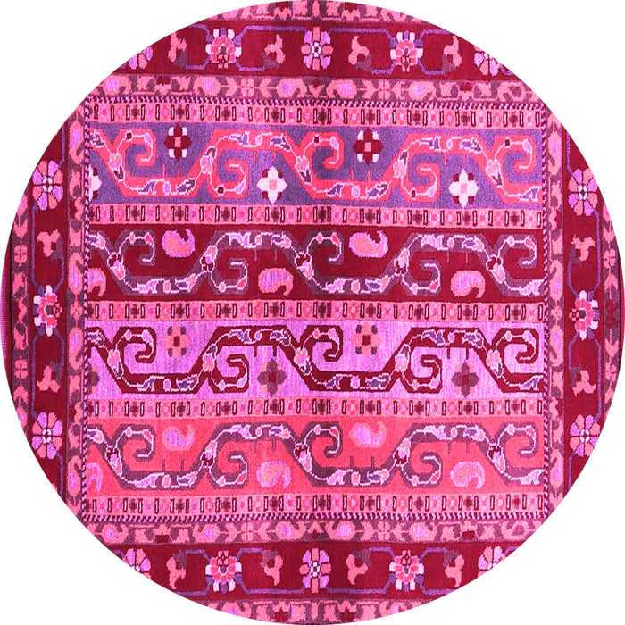 Round Machine Washable CON3089X Pink CON3089X Rug, wshcon3089pnk