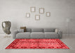 CON3089X Red Washable Rugs